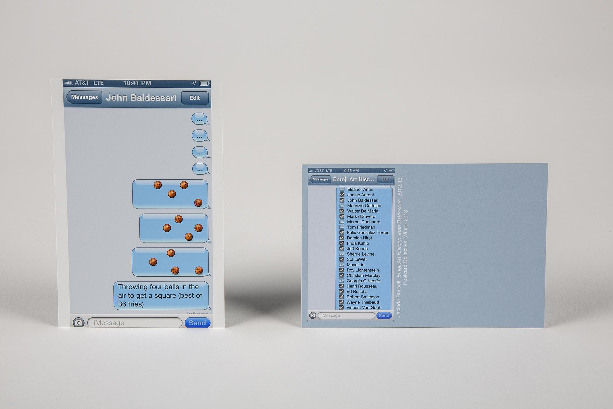 Emoji Art History, John Baldessari, 2012 - 2013
