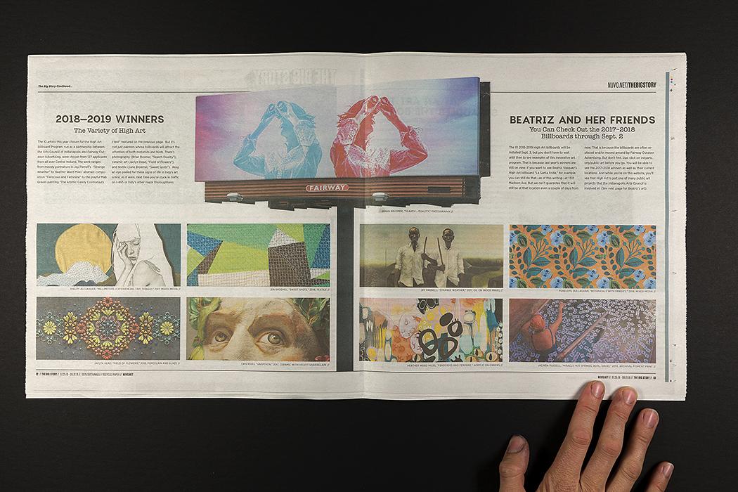 "High Art Billboard Project Artists Revealed," Nuvo, Volume 30, Issue 18, 25 July 2018
