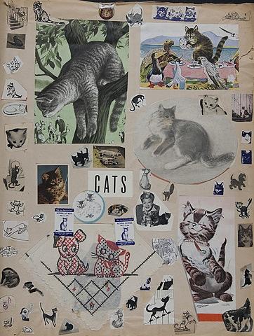 Arline Conradt & the Cat Scrapbook Mock-up Installation Detail Arline Conradt & the Cat Scrapbook Mock-up Installation Detail